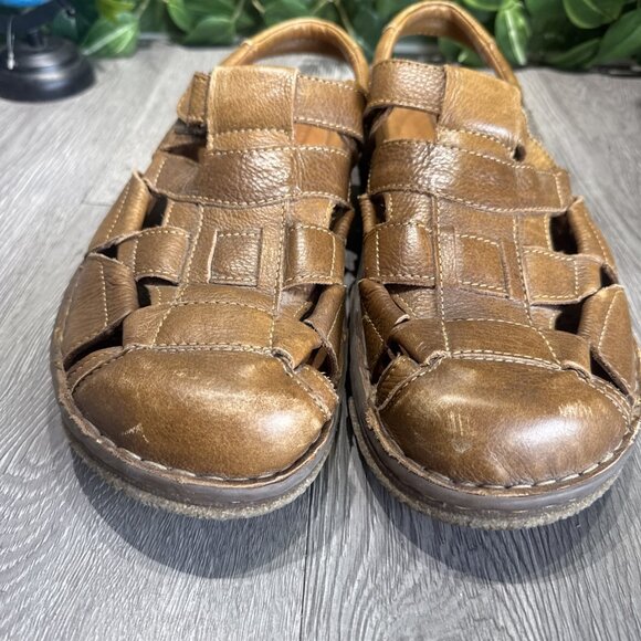 Mens Born Connor Fisherman Sandals Shoes Chestnut Brown Size 13 M $120 main image 4